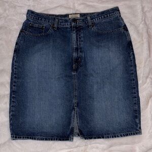 St. John's Bay Classic Denim Midi Skirt - Blue